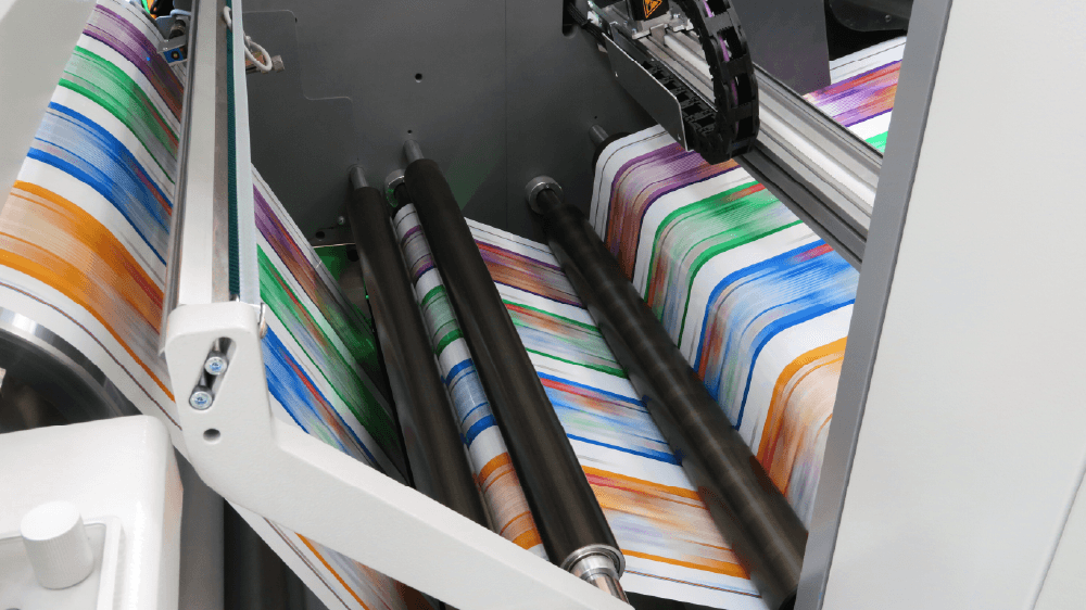 picture of labels being printed