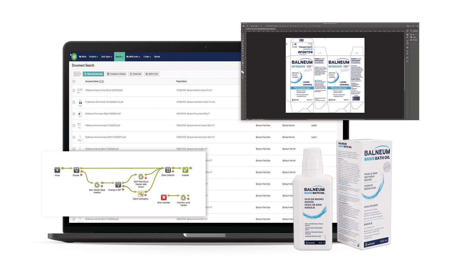 Artwork management mockup