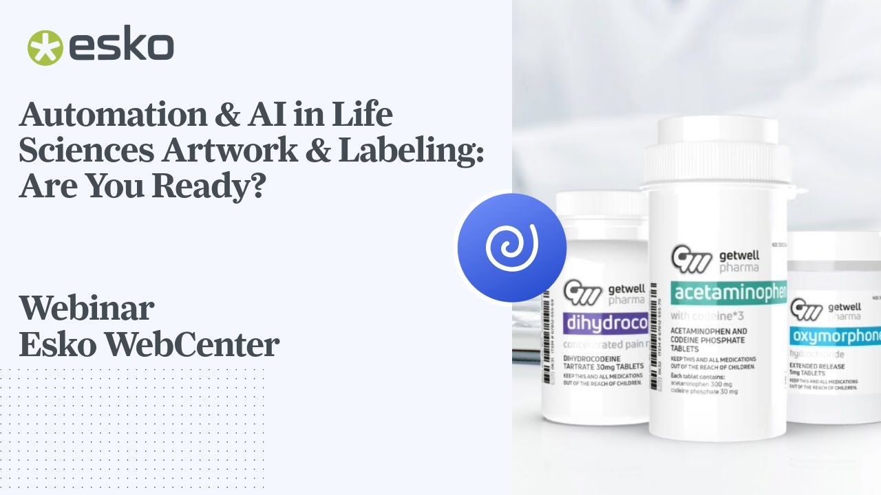 Thumbnail for replay titled, "Automation & AI in Life Sciences Artwork & Labeling: Are You Ready?"