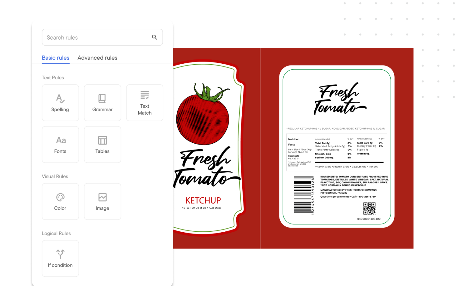 Image of fresh tomato layout